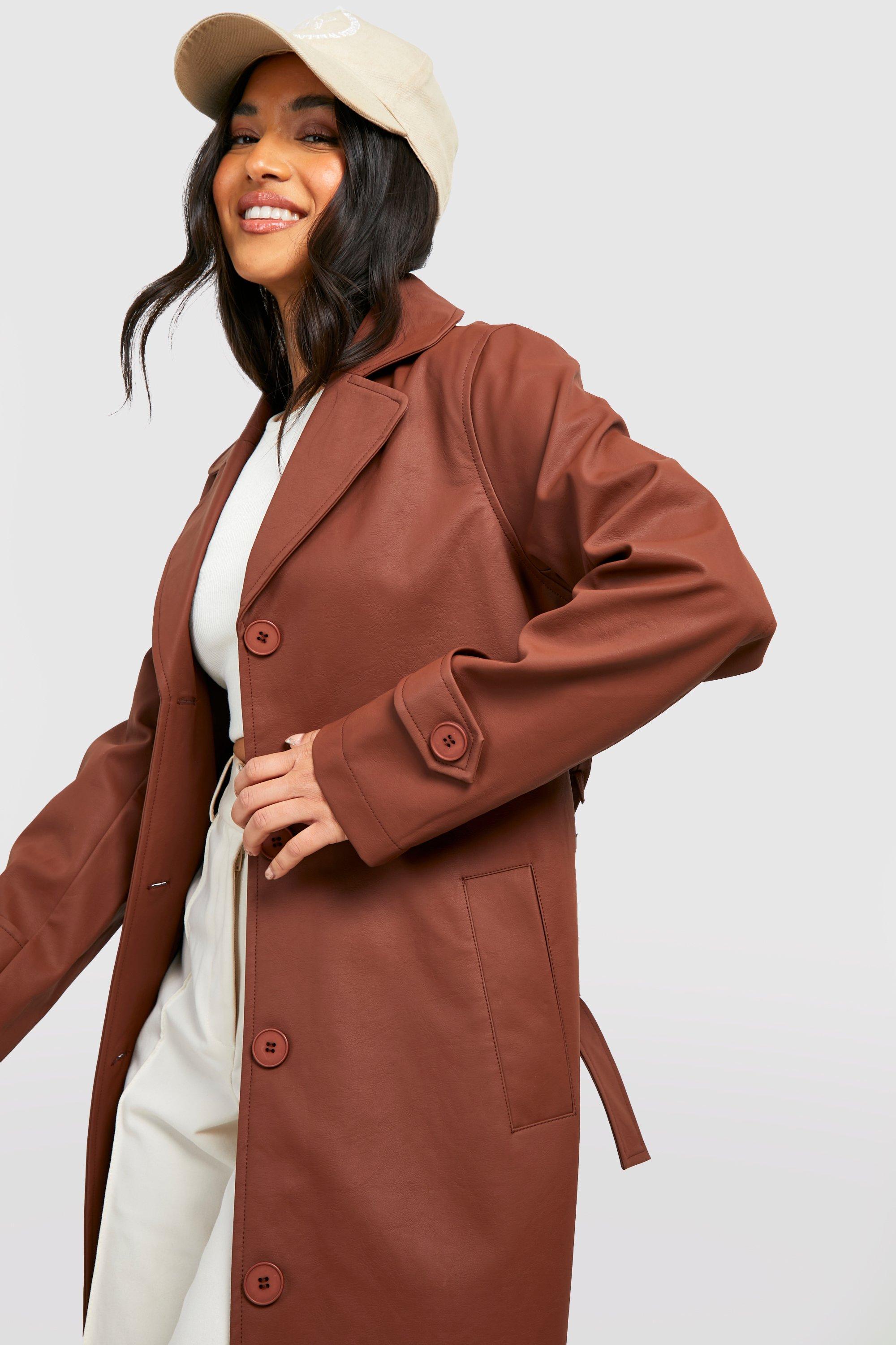 Boohoo best sale long coat